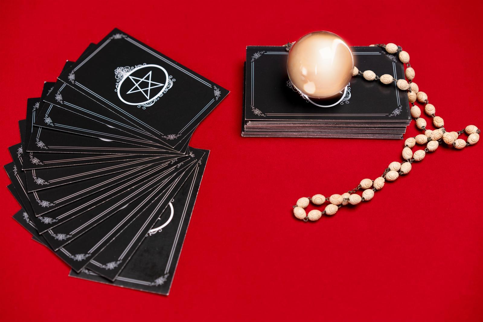 Tarot on table